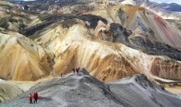 Die bunten Liparitberge von Landmannalaugar