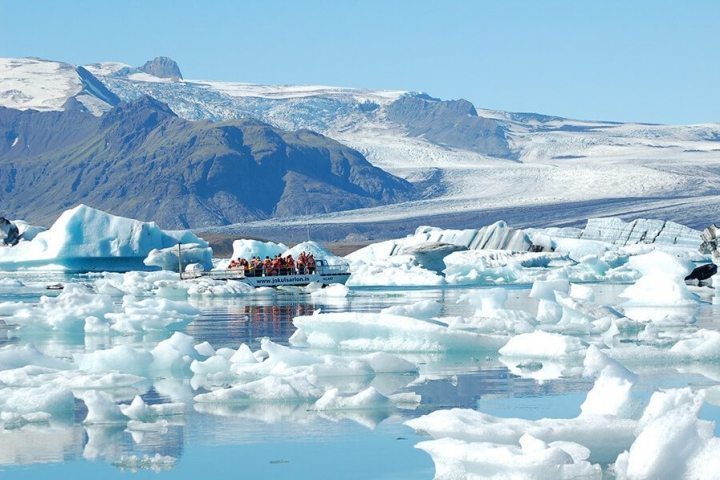 Bootsfahrt auf der Gletscherlagune Jökulsárlon