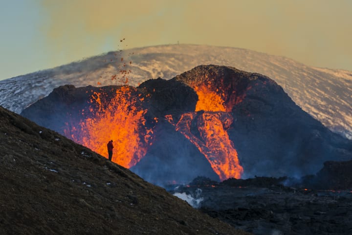 Der Vulkan im Geldingardalur (am Fagradalsfjall)